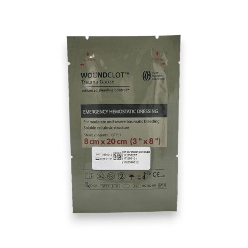Woundclot hemosztatikus kötszer 8x20 cm