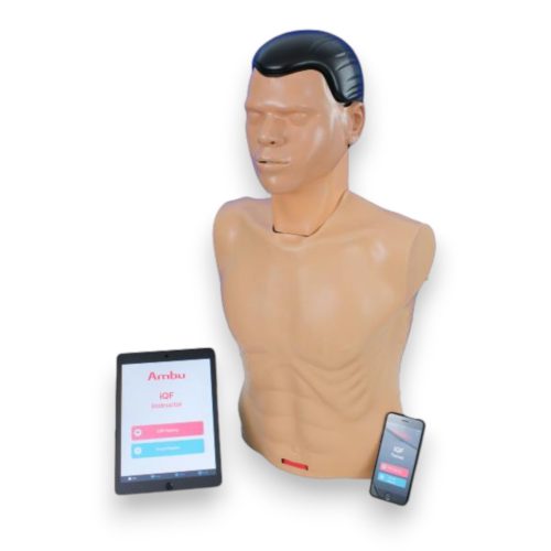 AmbuMan SAM iQF - felnőtt BLS újraélesztési fantom; okoseszköz