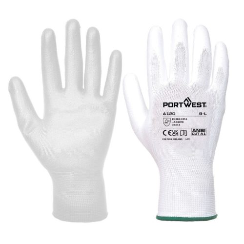 A120WHRM Portwest Nylon védőkesztyű PU tenyérmártott