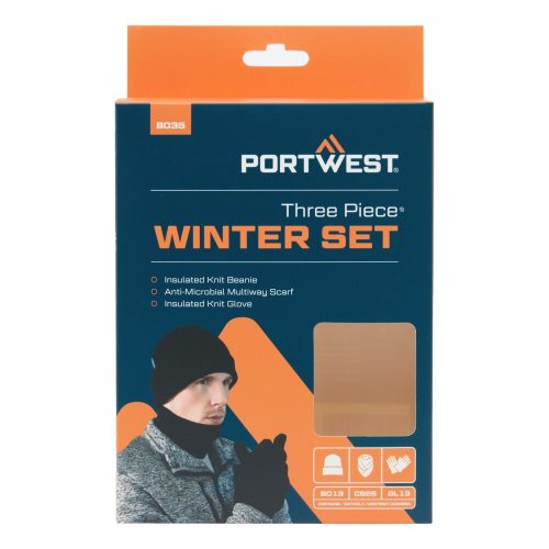 B035BKR Portwest 3 részes téli kiegészítő szett