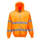 B305ORR4XL Portwest Hi-Vis cipzáros pulóver