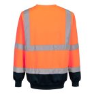 B306ONR4XL Portwest Kéttónusú jól láthatósági pulóver