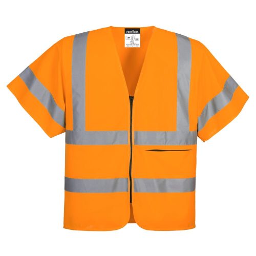 C372ORRXXXL Portwest Half Sleeve Zip Vest