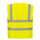 C375YERL Portwest Hi-Vis cipzáras mellény
