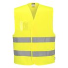 C475YERL/XL Portwest Jól láthatósági mellény - azonosítókártya tartóval