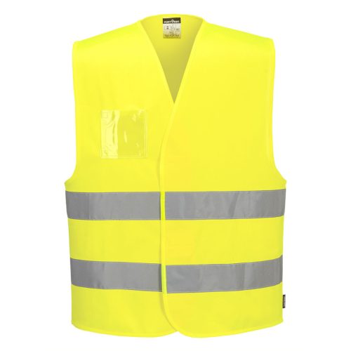 C475YERL/XL Portwest Jól láthatósági mellény - azonosítókártya tartóval