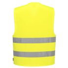 C475YERL/XL Portwest Jól láthatósági mellény - azonosítókártya tartóval