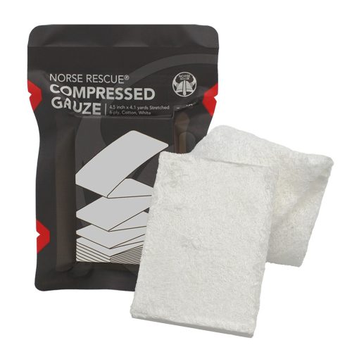 NORSE RESCUE tömörített pamutgéz Z-hajtogatott