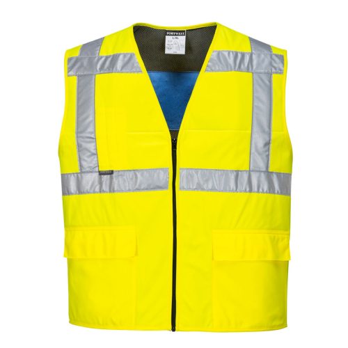 CV02YERS/M Portwest Jól láthatósági hűtőmellény