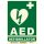 DEFIBRILLÁTOR PIKTOGRAM MATRICA - UTÁNVILÁGÍTÓ