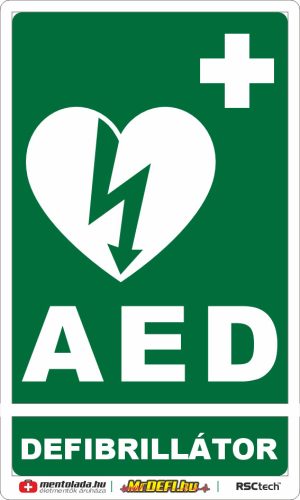 DEFIBRILLÁTOR PIKTOGRAM MATRICA