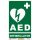 DEFIBRILLÁTOR PIKTOGRAM TÁBLA