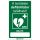 DEFIBRILLÁTOR A TERÜLETEN TÁBLA