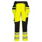DX454YBR28 Portwest DX4 Hi-Vis lengőzsebes nadrág