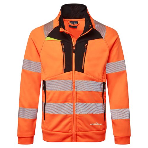 DX477OBR4XL Portwest DX4 Hi-Vis cipzáras pulóver