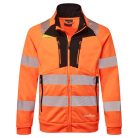 DX477OBRXXL Portwest DX4 Hi-Vis cipzáras pulóver