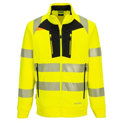 DX477YBRL Portwest DX4 Hi-Vis cipzáras pulóver