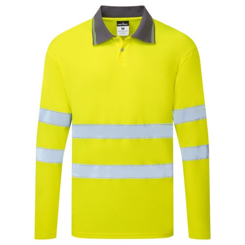 ES277YER4XL Portwest ES1 Essential Hi-Vis galléros póló