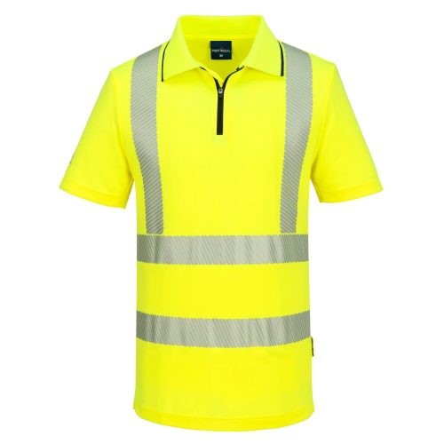 KX302YERM Portwest KX3 Sport Hi-Vis cipzáras pólóing
