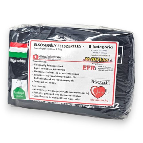 Elsősegély felszerelés - B. kategória - táskás