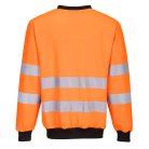 PW277OBR4XL Portwest PW2 Hi-Vis Crewneck Sweatshirt