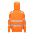 PW321ORR4XL Portwest PW321 Hi-Vis téli cipzáras pulóver