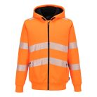 PW321ORRXXL Portwest PW321 Hi-Vis téli cipzáras pulóver