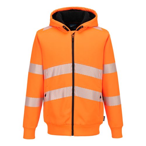 PW321ORRXXL Portwest PW321 Hi-Vis téli cipzáras pulóver