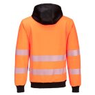 PW327OBRL Portwest PW3 Hi-Vis cipzáras kapucnis pulóver