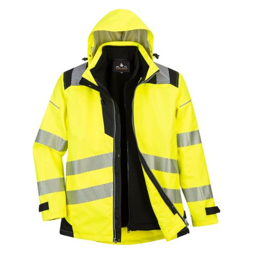 PW365YBRXS Portwest PW3 Hi-Vis 3-in-1 kabát