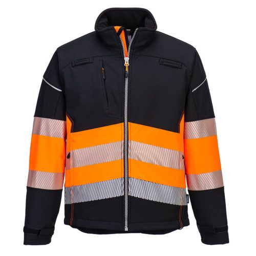 PW375BKOL Portwest PW3 Hi-Vis Class 1 Softshell kabát