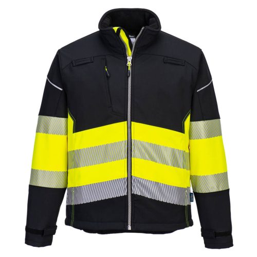 PW375BKYXL Portwest PW3 Hi-Vis Class 1 Softshell kabát