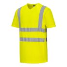 S179YER4XL Portwest V-nyakú pólóing hálós panelekkel