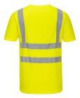 S179YER4XL Portwest V-nyakú pólóing hálós panelekkel