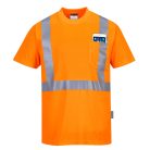 S190ORR4XL Portwest HiVis póló zsebbel
