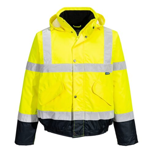 S266YNRXL Portwest Hi-Vis kéttónusú bomber kabát