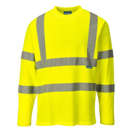 S278YERXS Portwest Hi-Vis hosszú ujjú pólóing