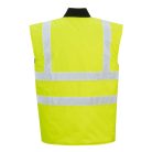 S469YER4XL Portwest Jól láthatósági kifordítható bélelt mellény