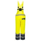 S489YER4XL Portwest Jól láthatósági bélelt mellesnadrág