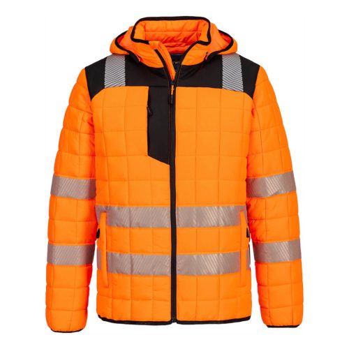 T165OBRXXL Portwest PW3 Hi-Vis Square baffle kabát