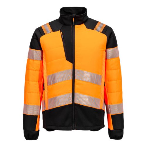 T170OBR4XL Portwest PW3 Hi-Vis Hybrid Baffle kabát