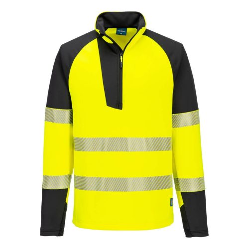 T172YBR4XL Portwest PW3 Hi-Vis 1/4 cipzáras pulóver